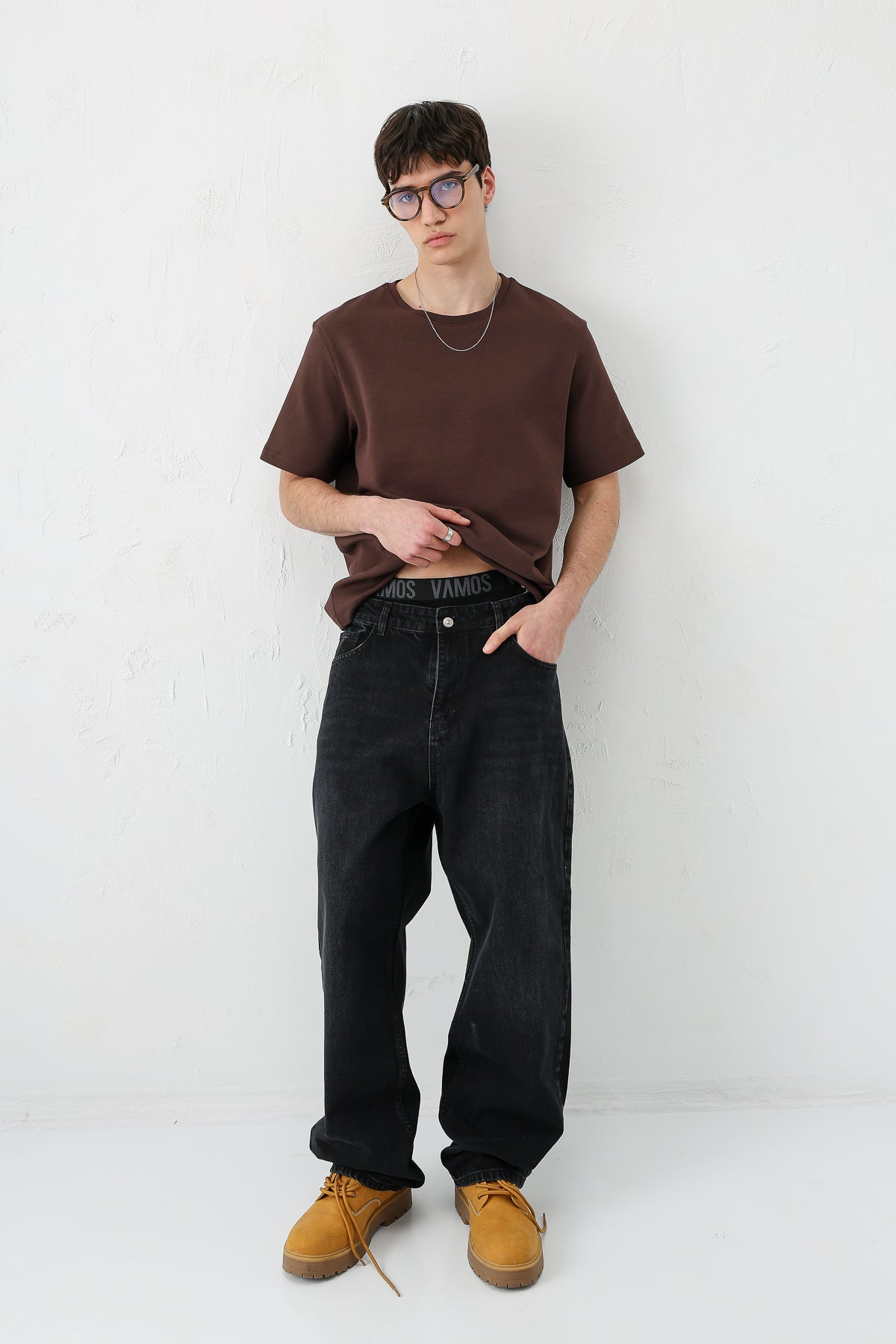 Baggy Fit Jean Antrasit