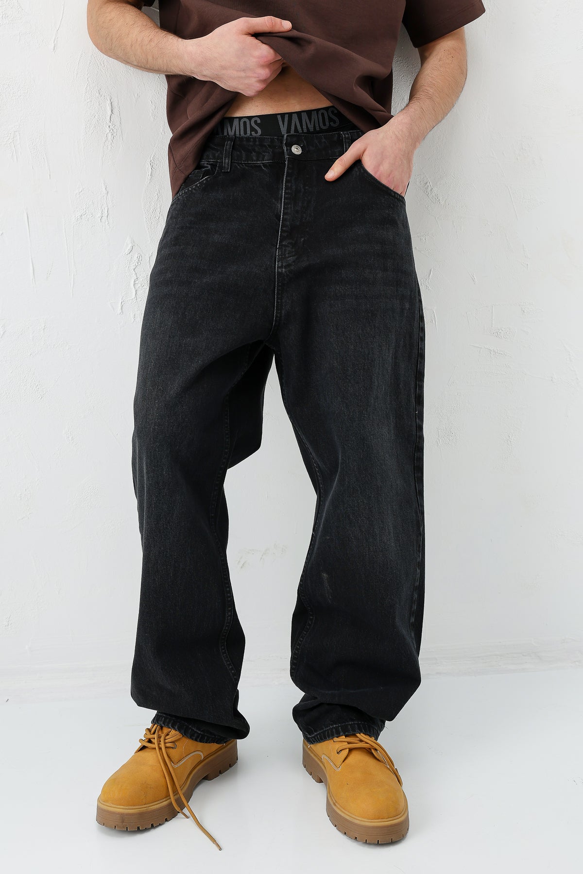 Baggy Fit Jean Antrasit