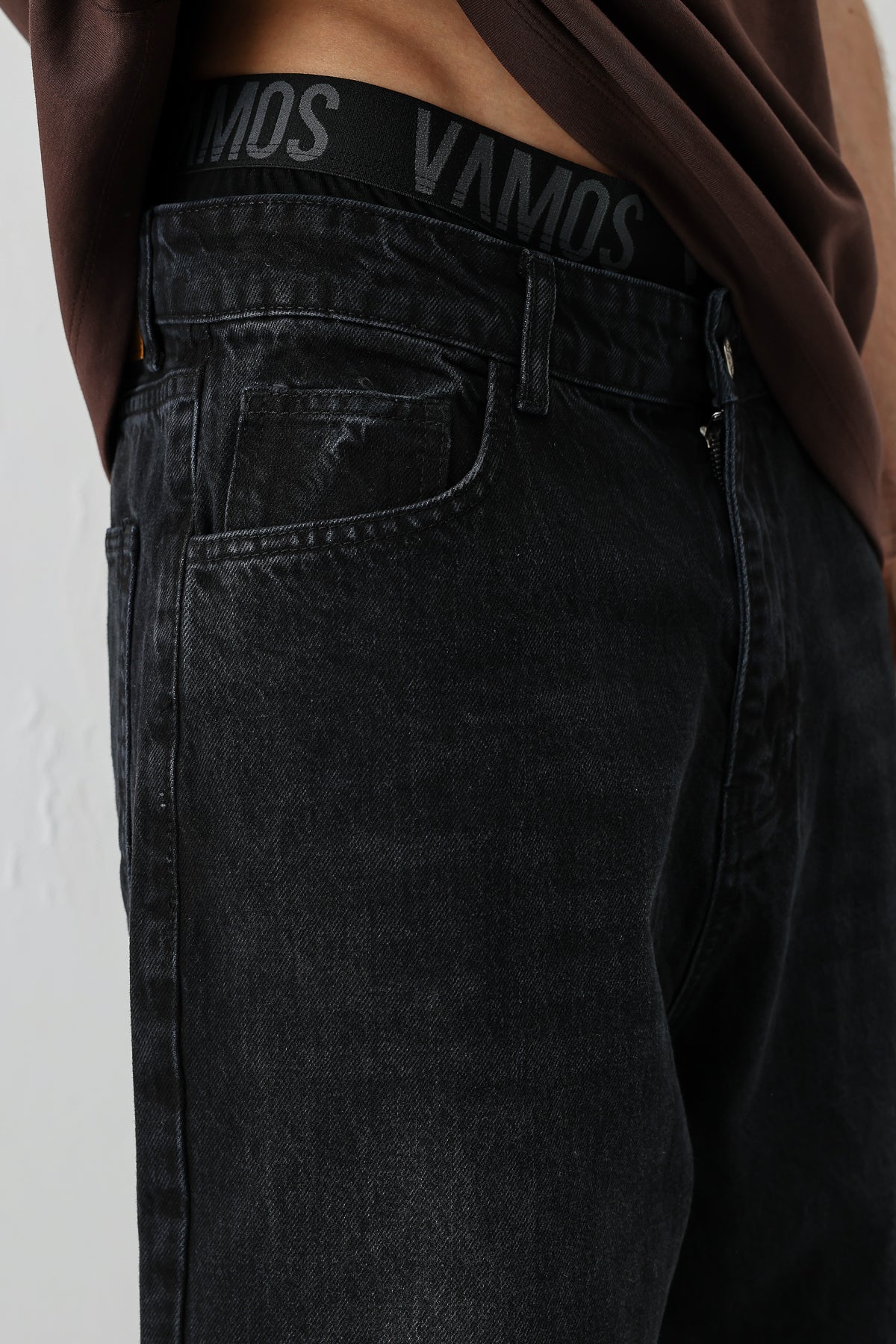 Baggy Fit Jean Antrasit