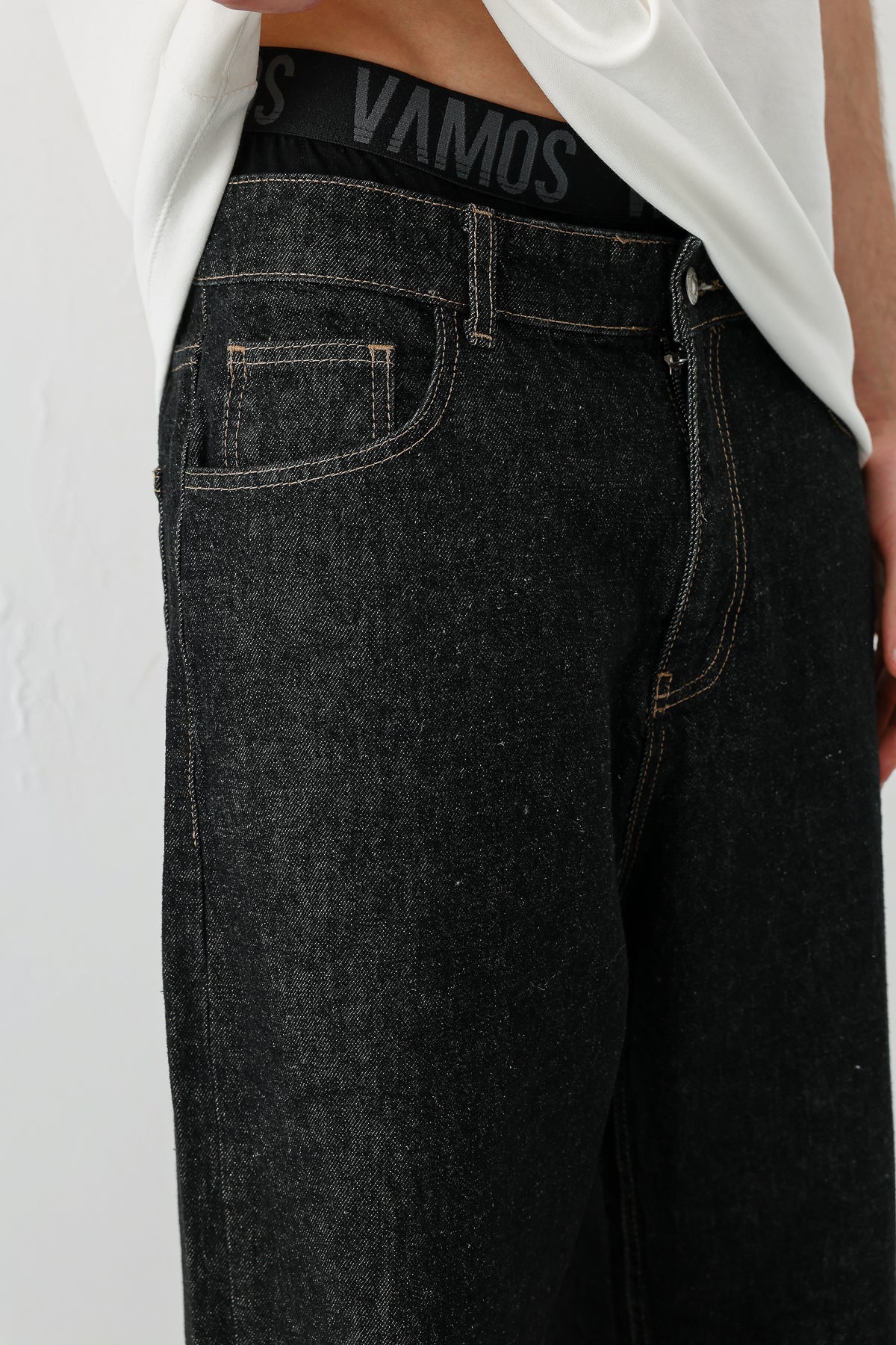 Baggy Fit Jean Siyah