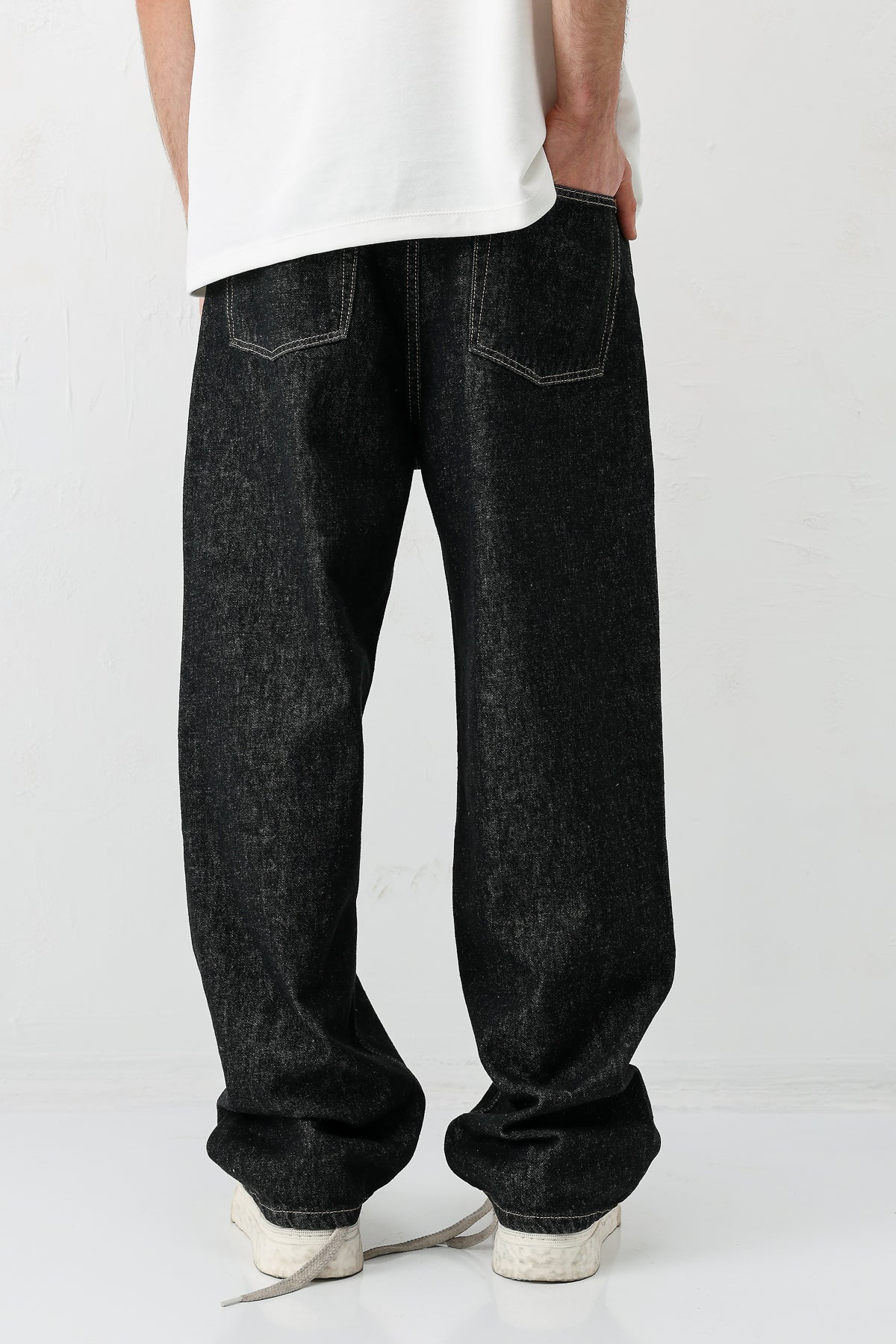 Baggy Fit Jean Siyah