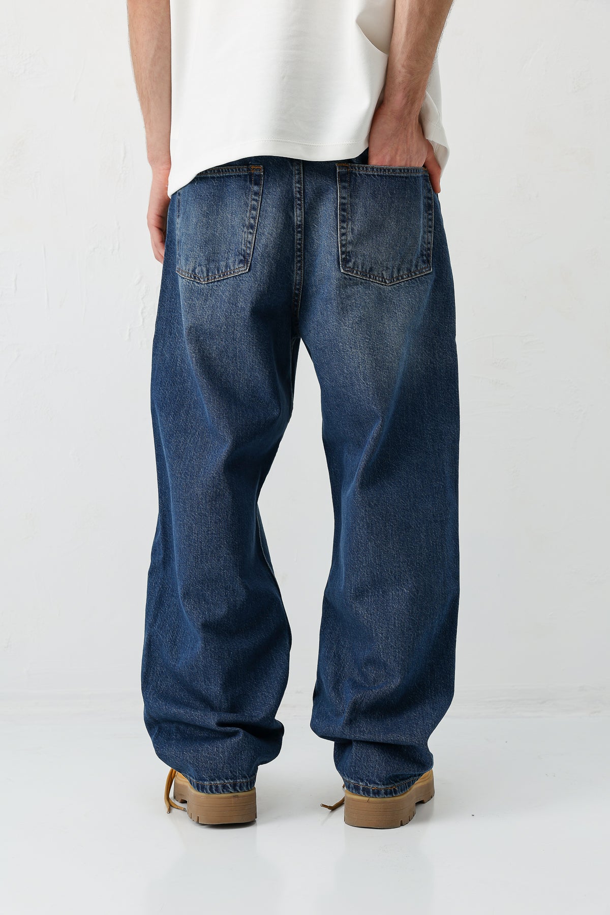 Baggy Fit Jean Mavi