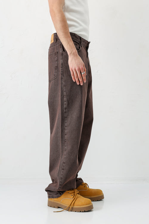 Baggy Fit Jean Kahve