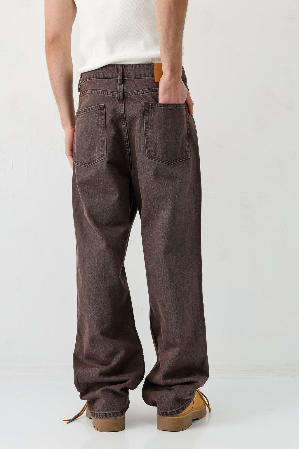 Baggy Fit Jean Kahve