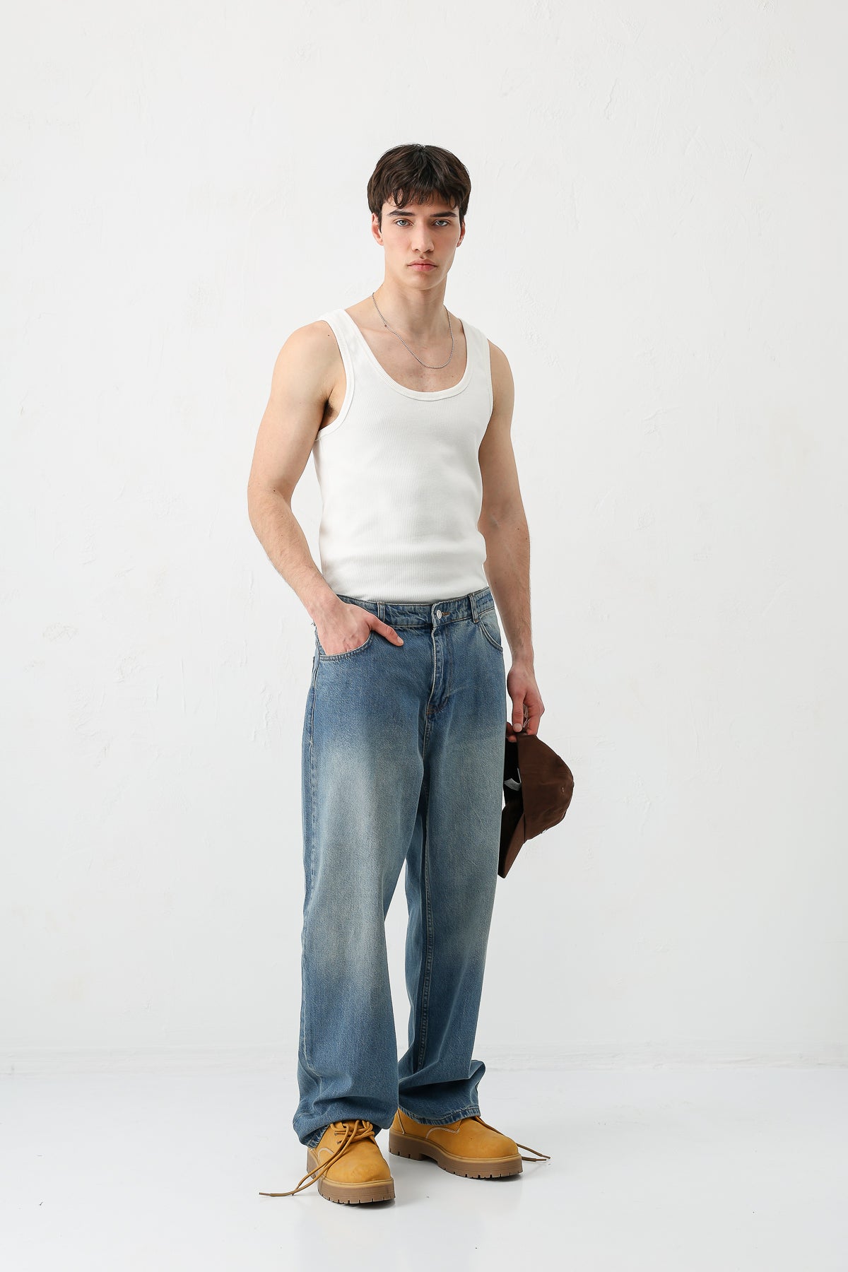 Baggy Fit Jean Yeşil
