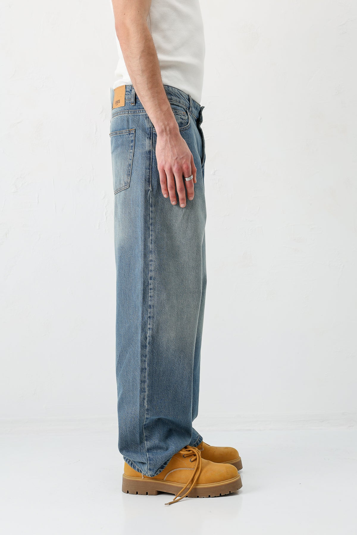 Baggy Fit Jean Yeşil