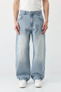 Super Baggy Fit Jean Buz Mavi