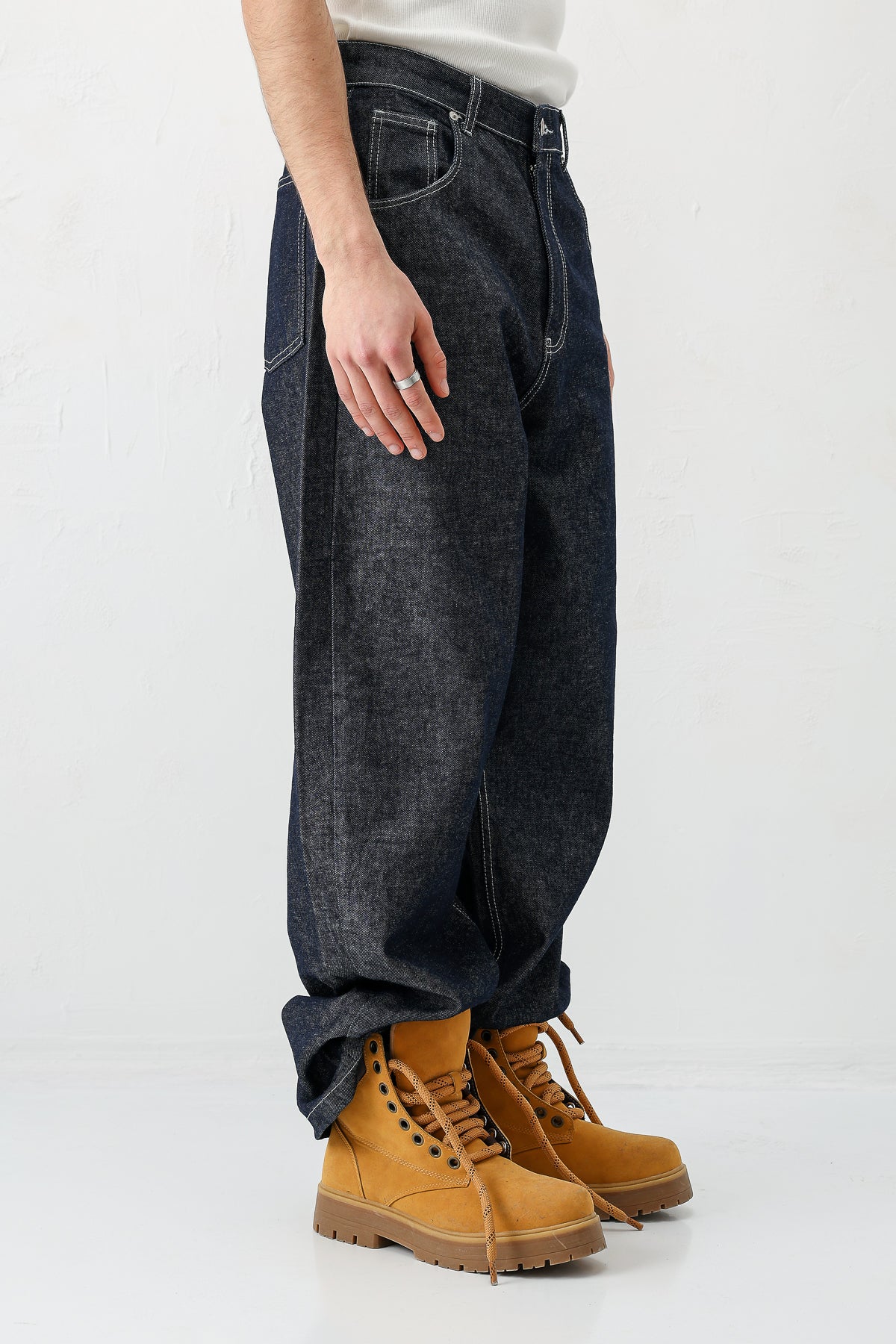 Super Baggy Fit Jean Koyu Mavi