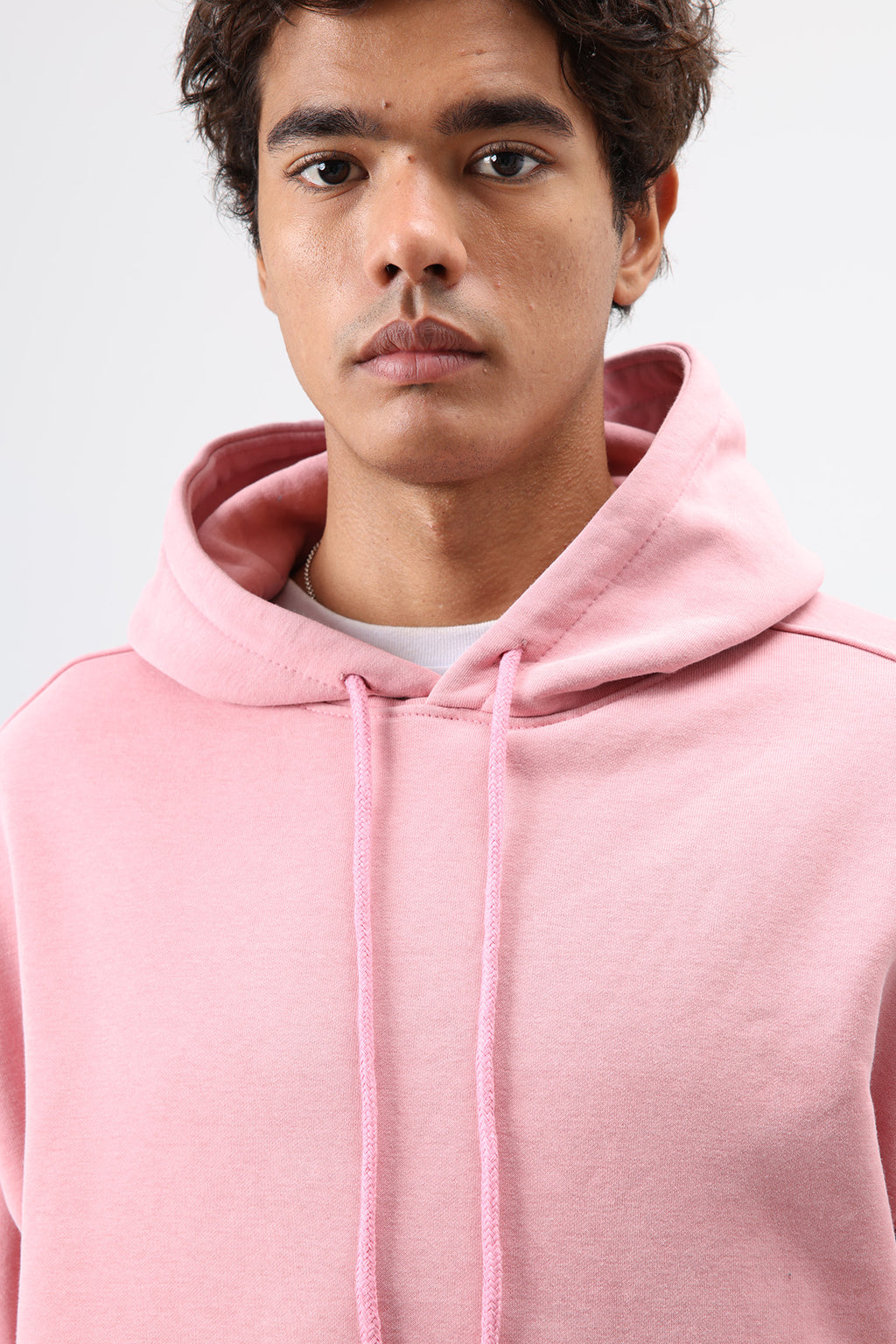 Basic Oversize Yıkamalı Hoodie Somon