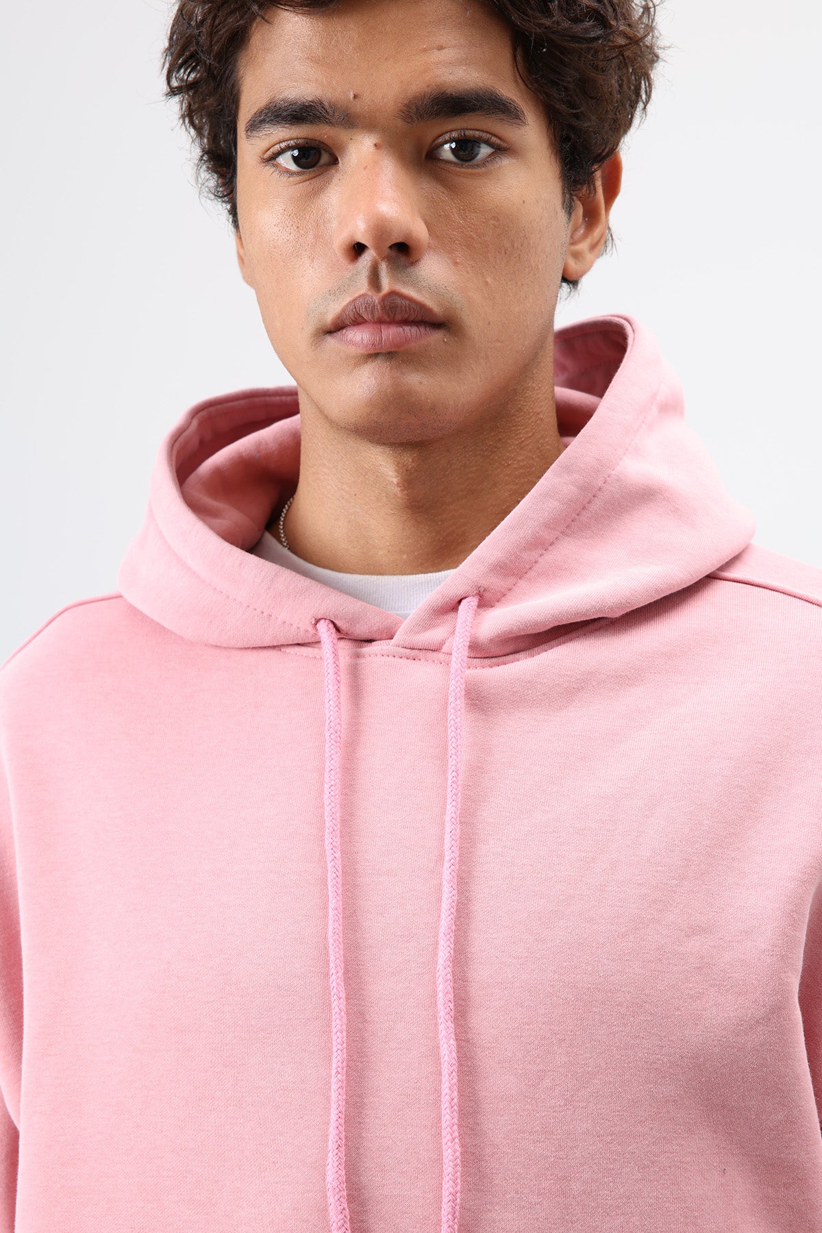 Basic Oversize Yıkamalı Hoodie Somon