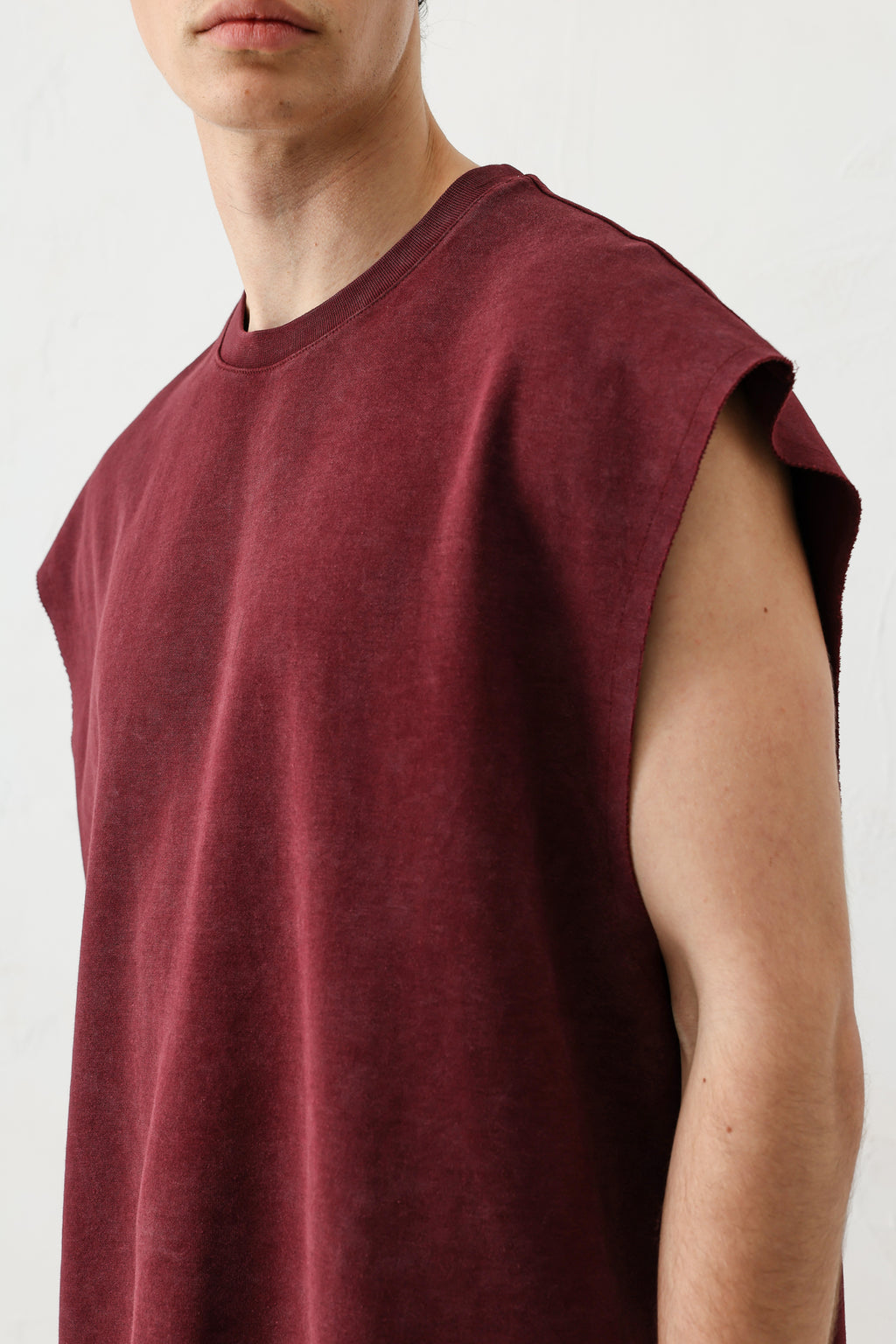 Basic Kolsuz Tişört Bordo