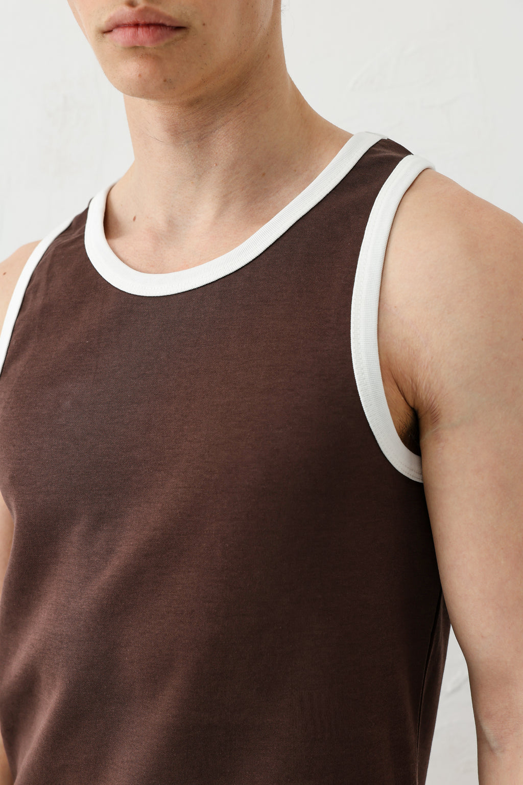 Oversize Askılı Tişört Kahve