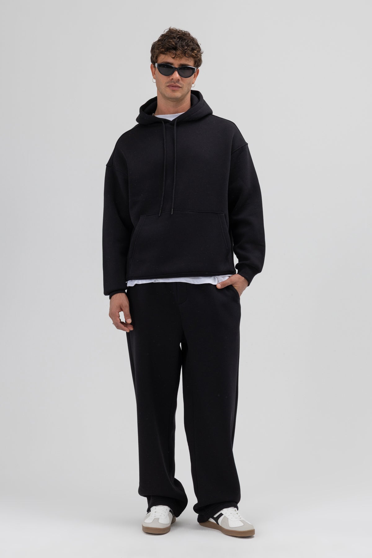 Basic Baggy Eşofman Alt Siyah
