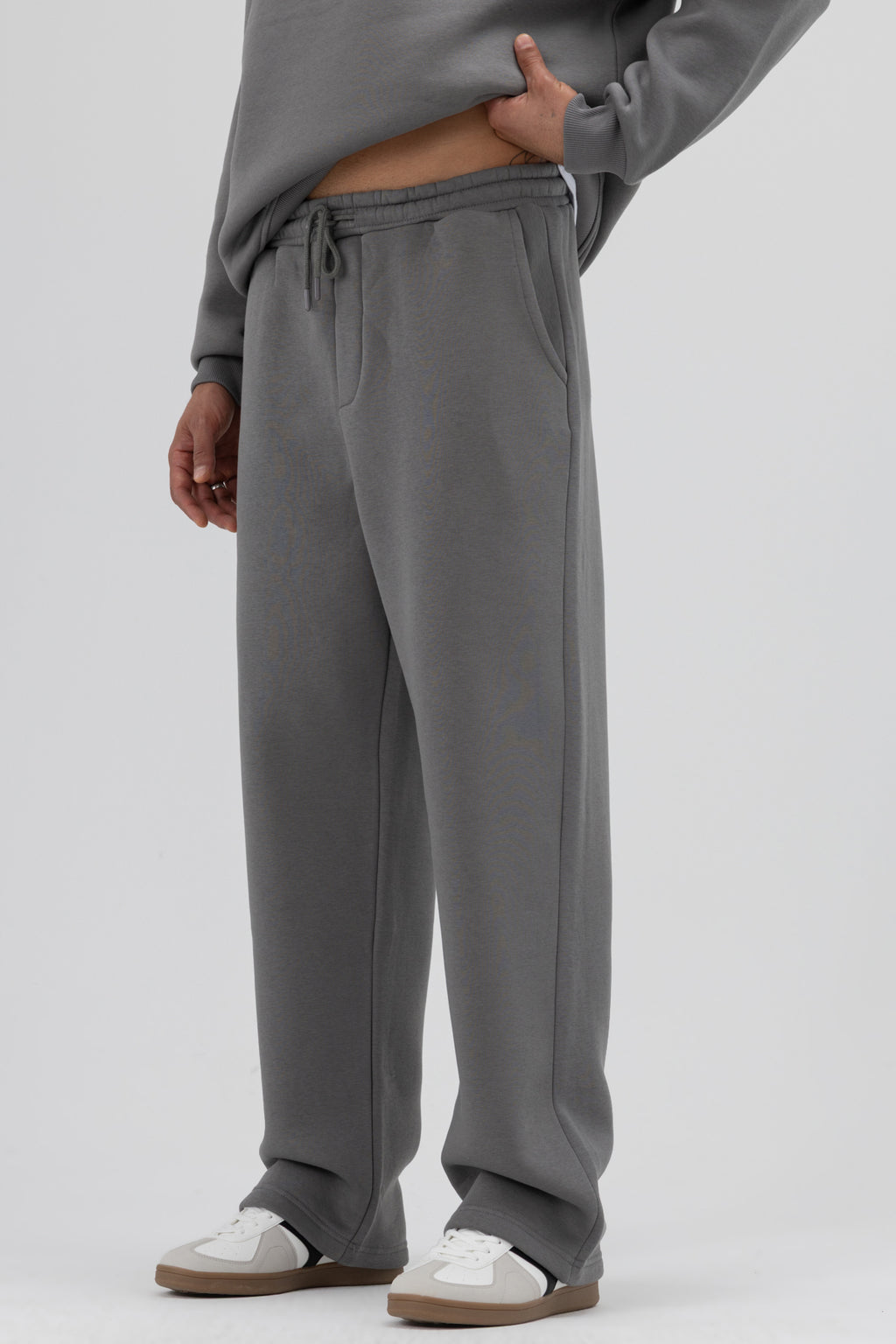 Basic Baggy Eşofman Alt Füme