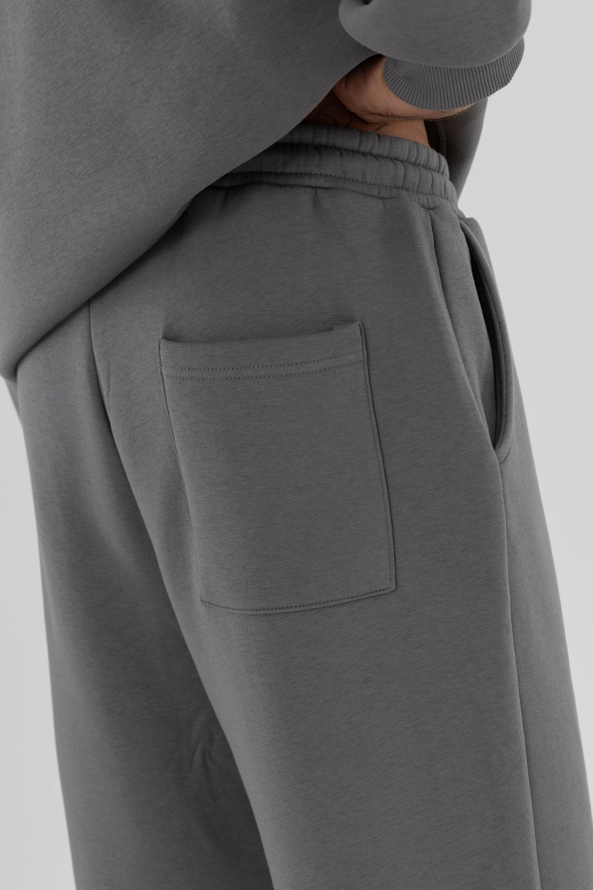 Basic Baggy Eşofman Alt Füme