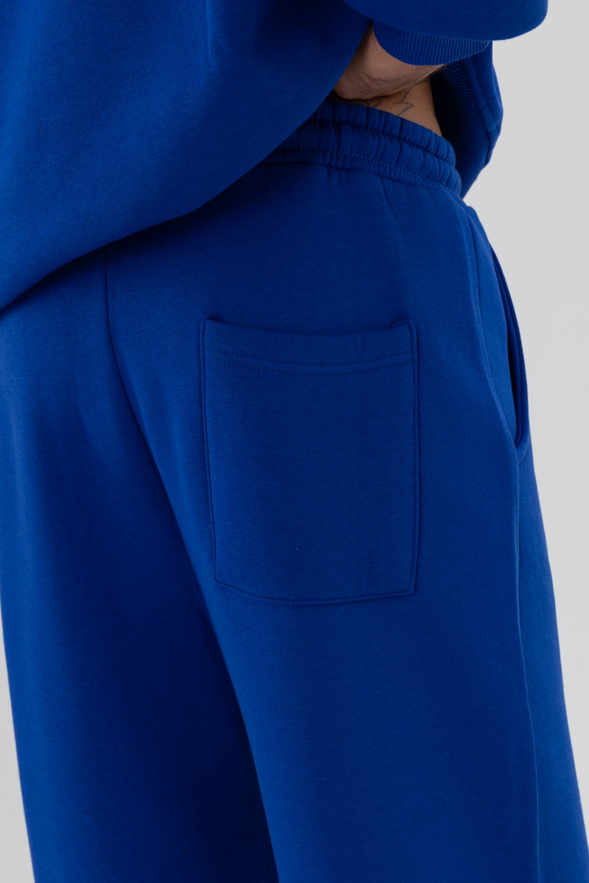 Basic Baggy Eşofman Alt Saks