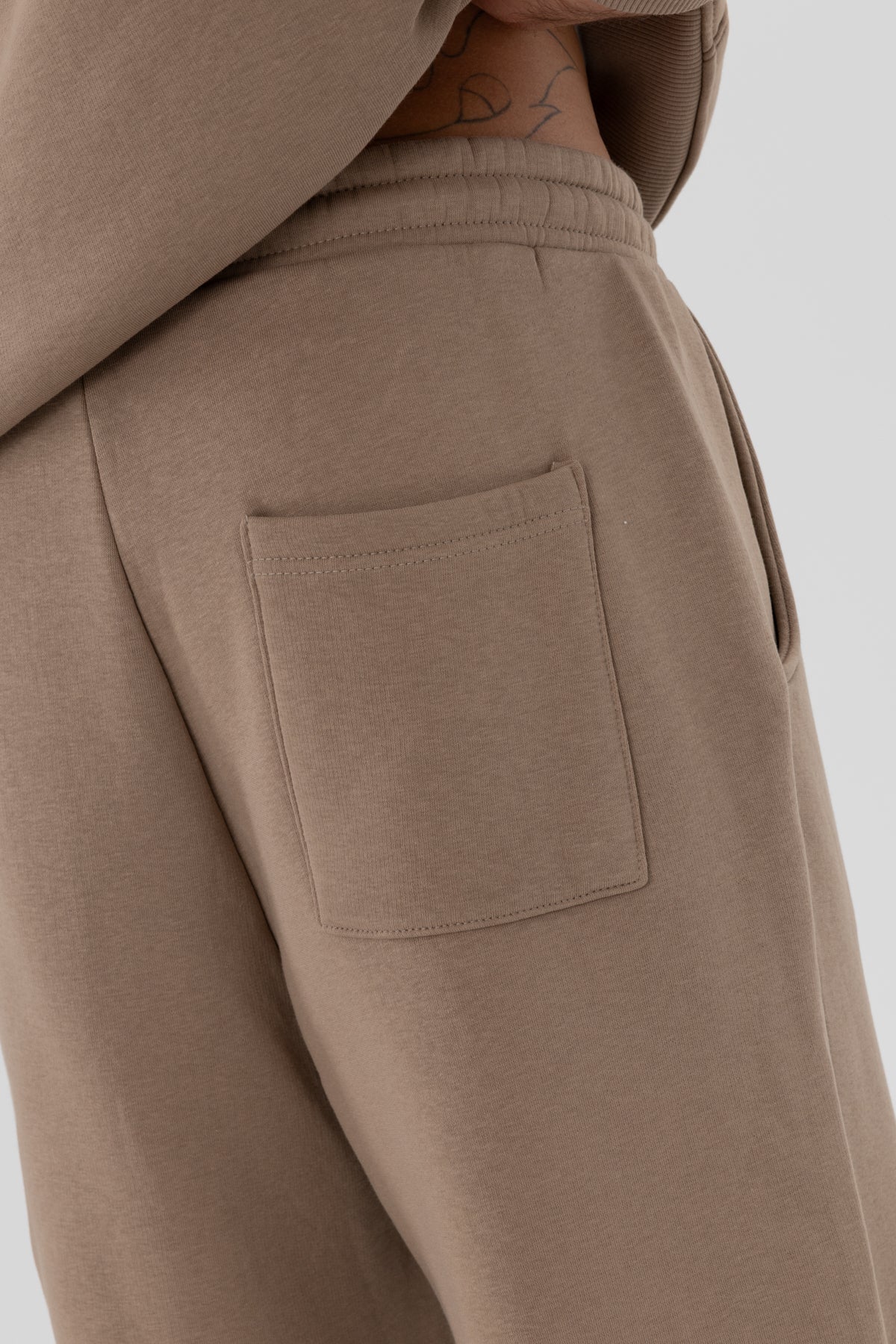 Basic Baggy Eşofman Alt Vizon