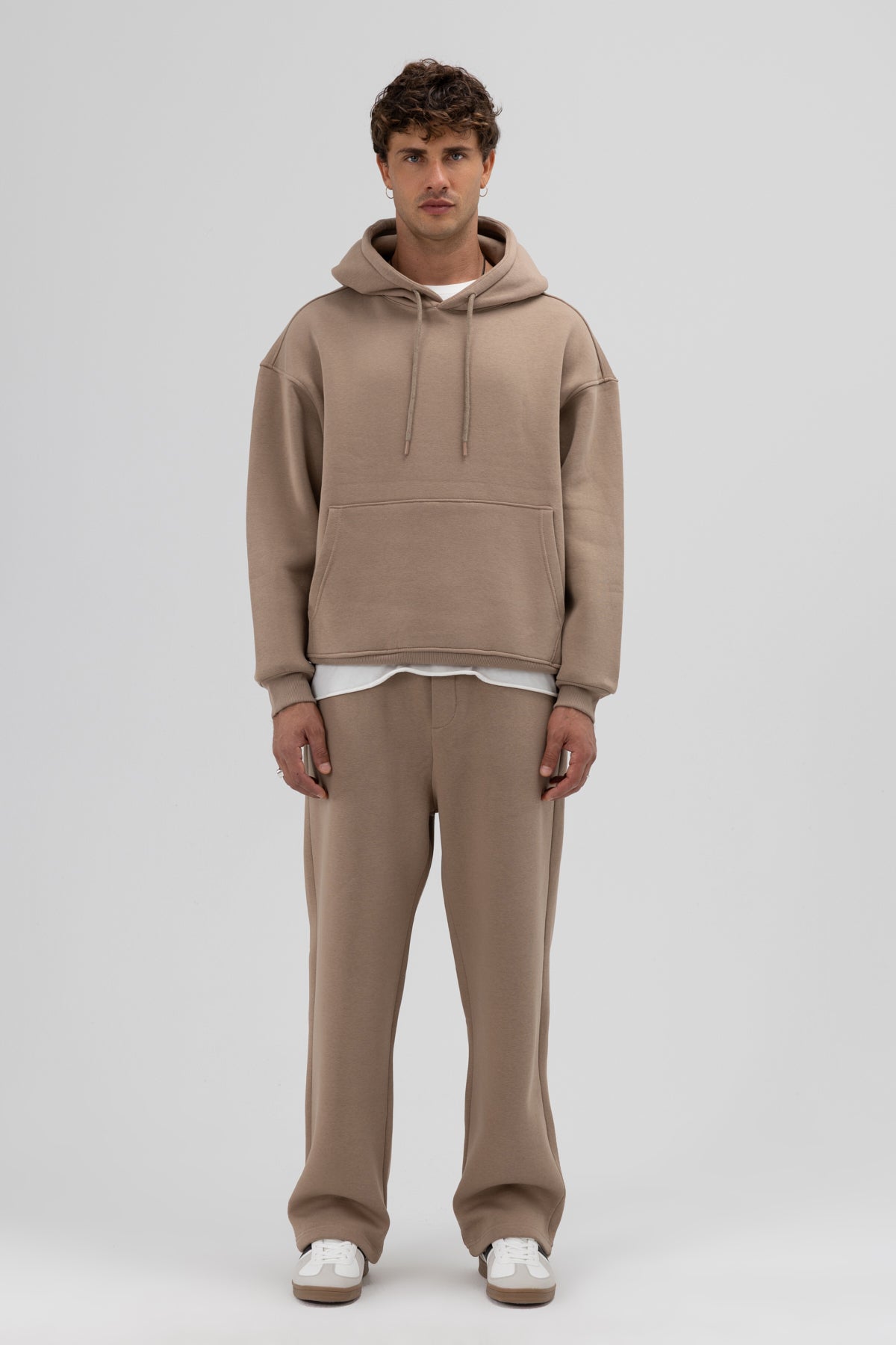 Basic Baggy Eşofman Alt Vizon