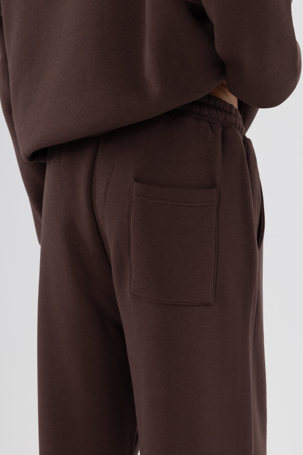 Basic Baggy Eşofman Alt Kahve