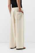 Super Baggy Fit Keten Pantolon Natural