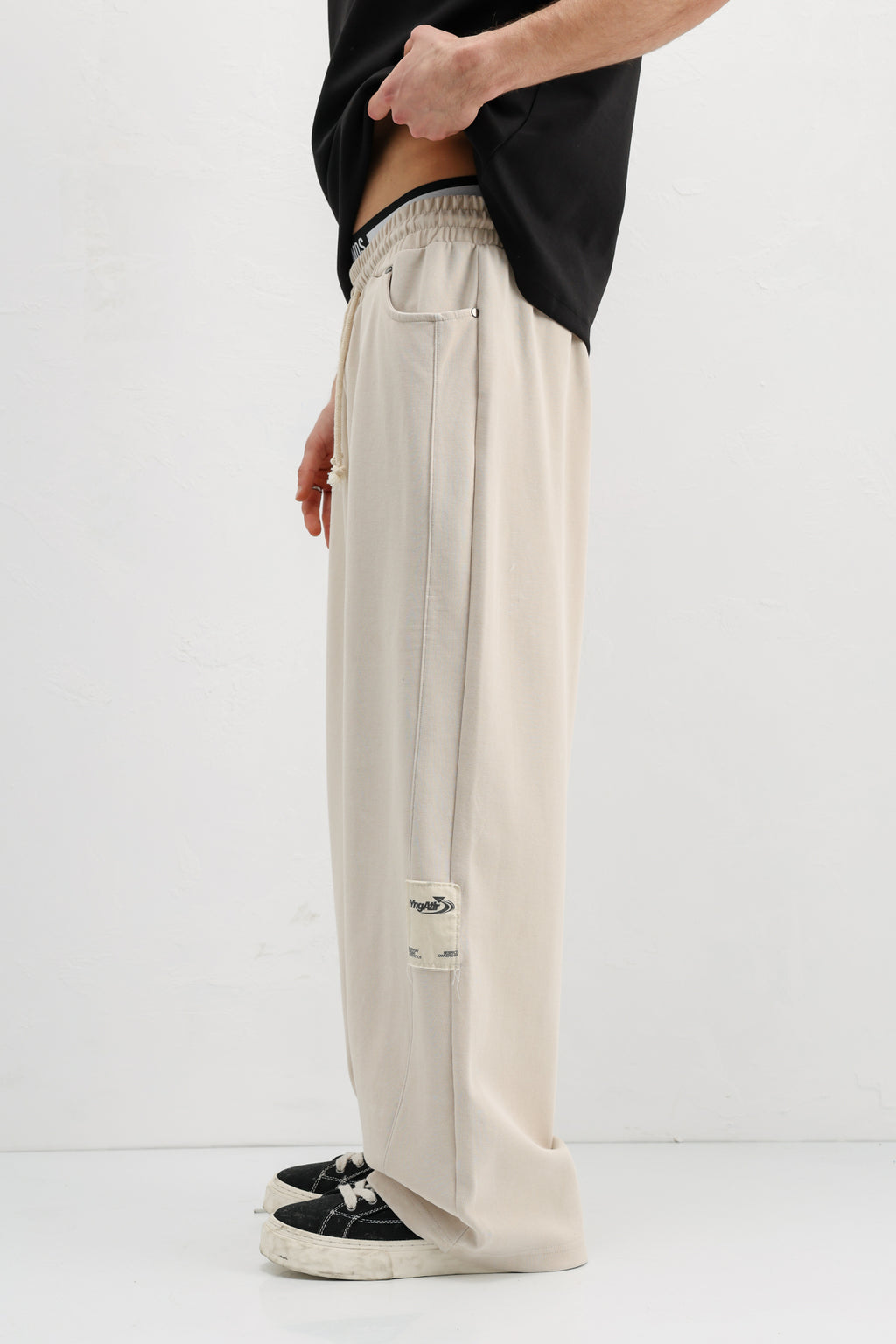 Baggy Fit Eşofman Alt Taş