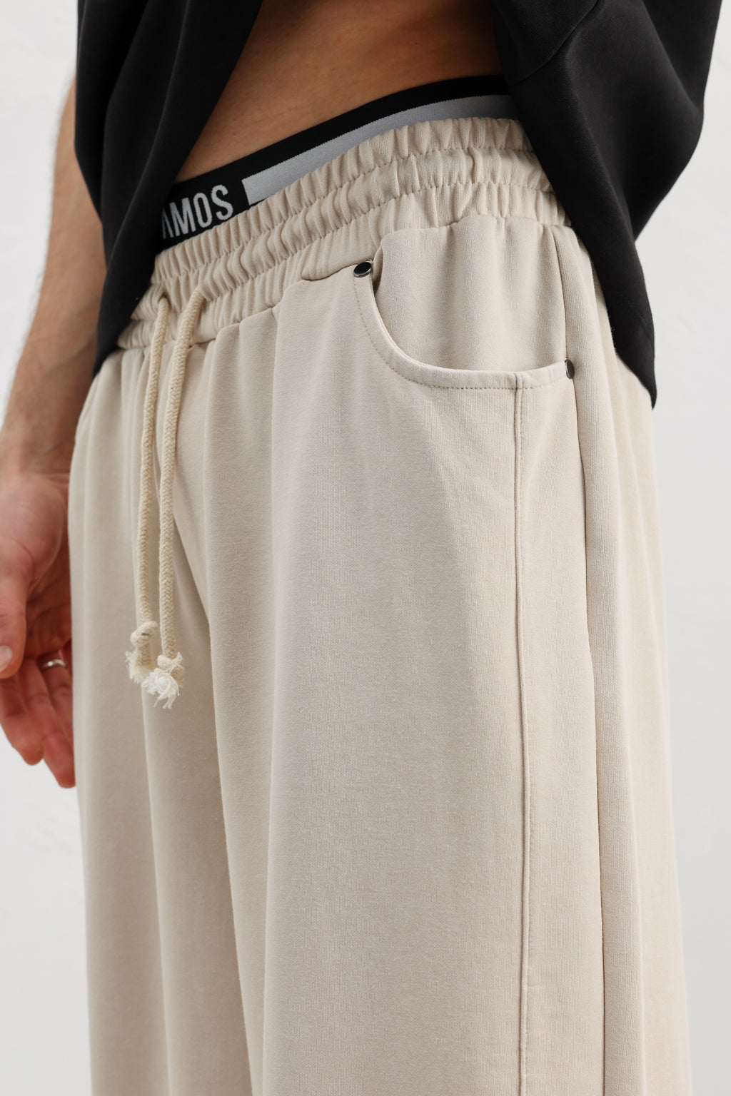 Baggy Fit Eşofman Alt Taş