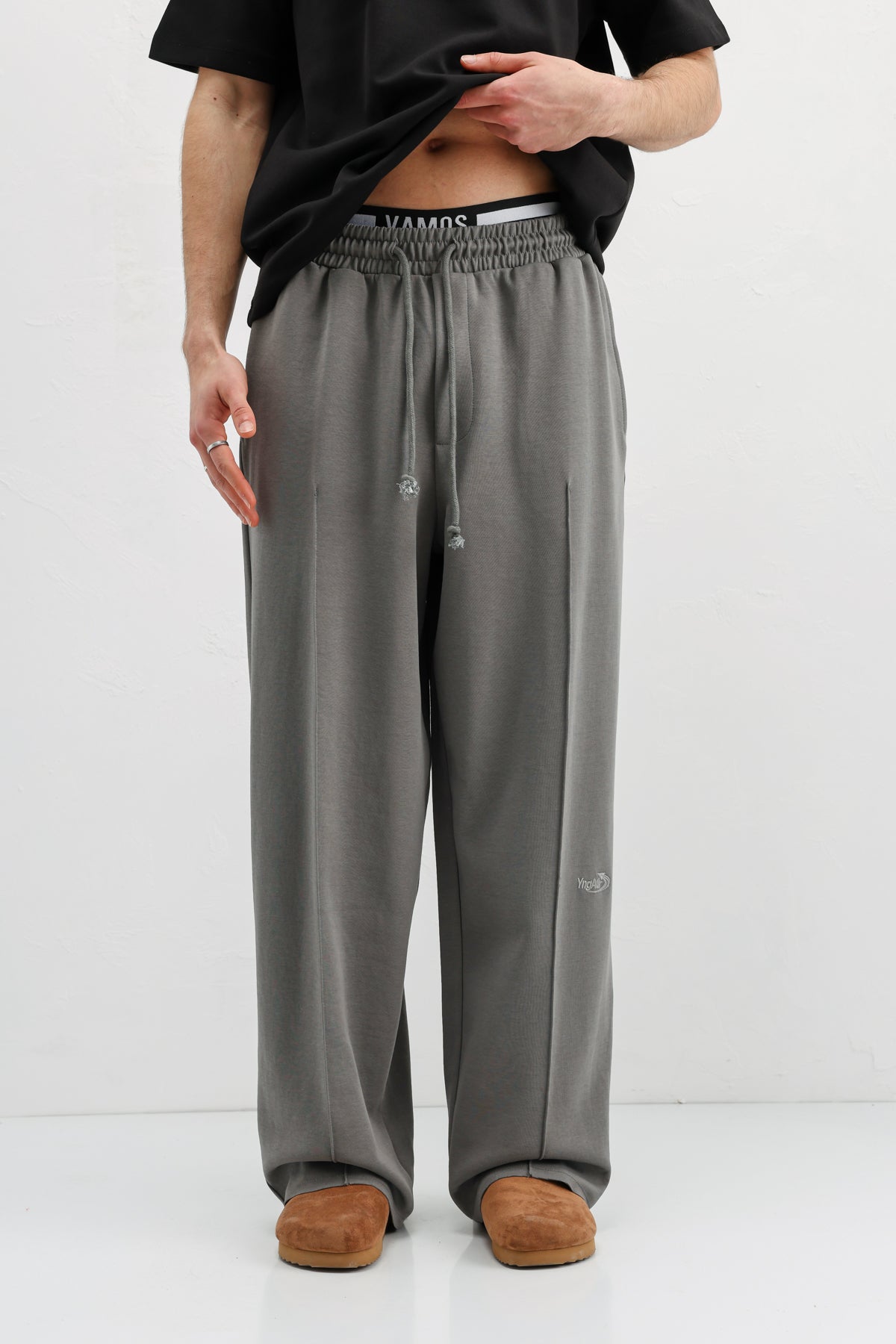 Baggy Fit Eşofman Alt Füme