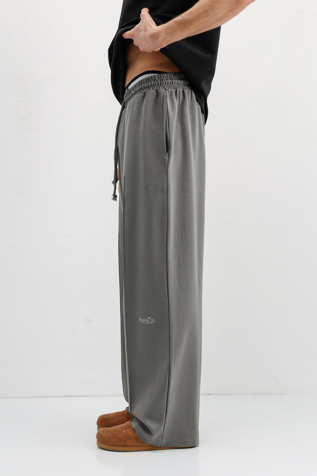 Baggy Fit Eşofman Alt Füme