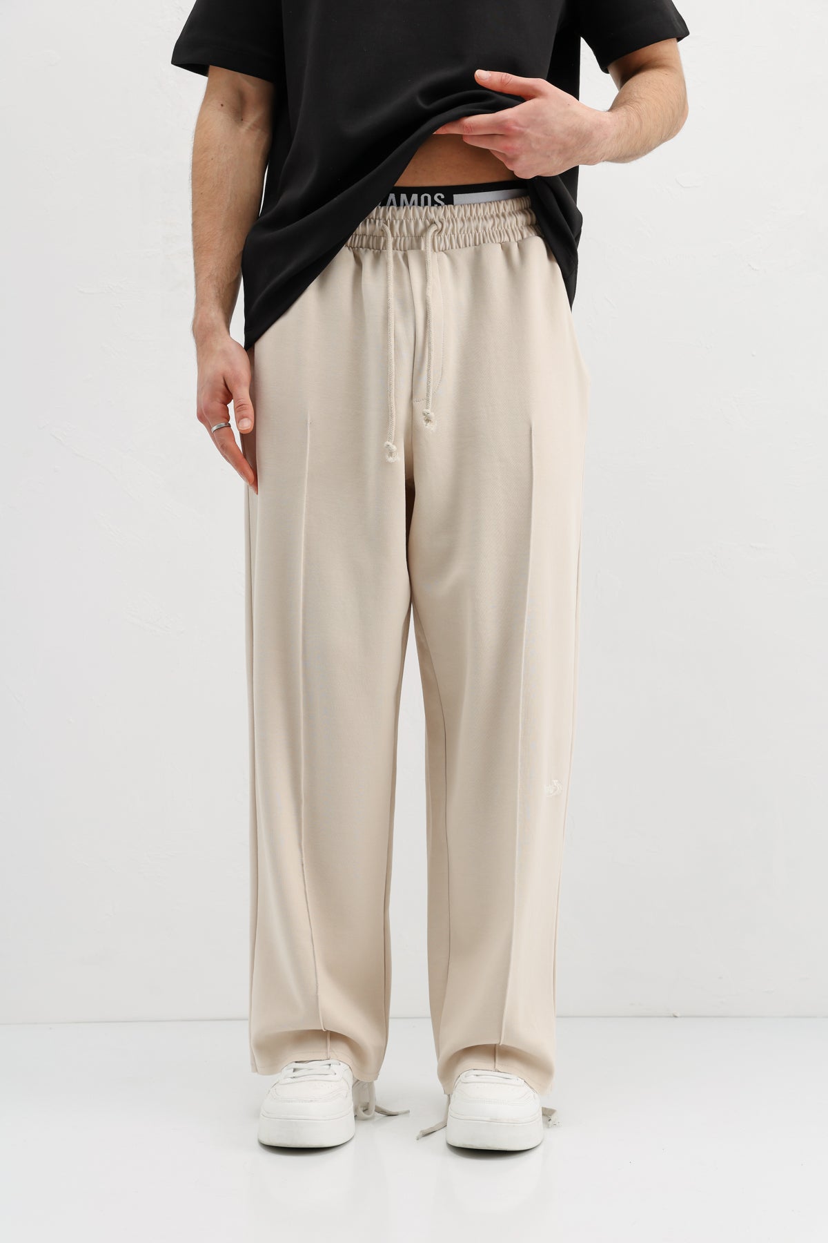 Baggy Fit Eşofman Alt Taş