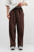 Baggy Fit Eşofman Alt Kahve