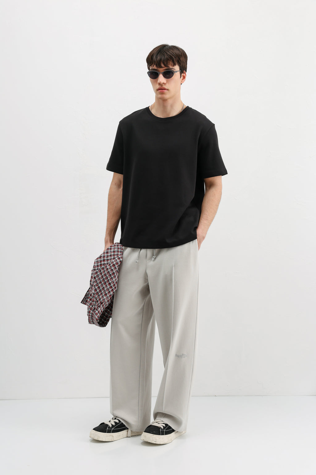 Baggy Fit Eşofman Alt Buz Gri