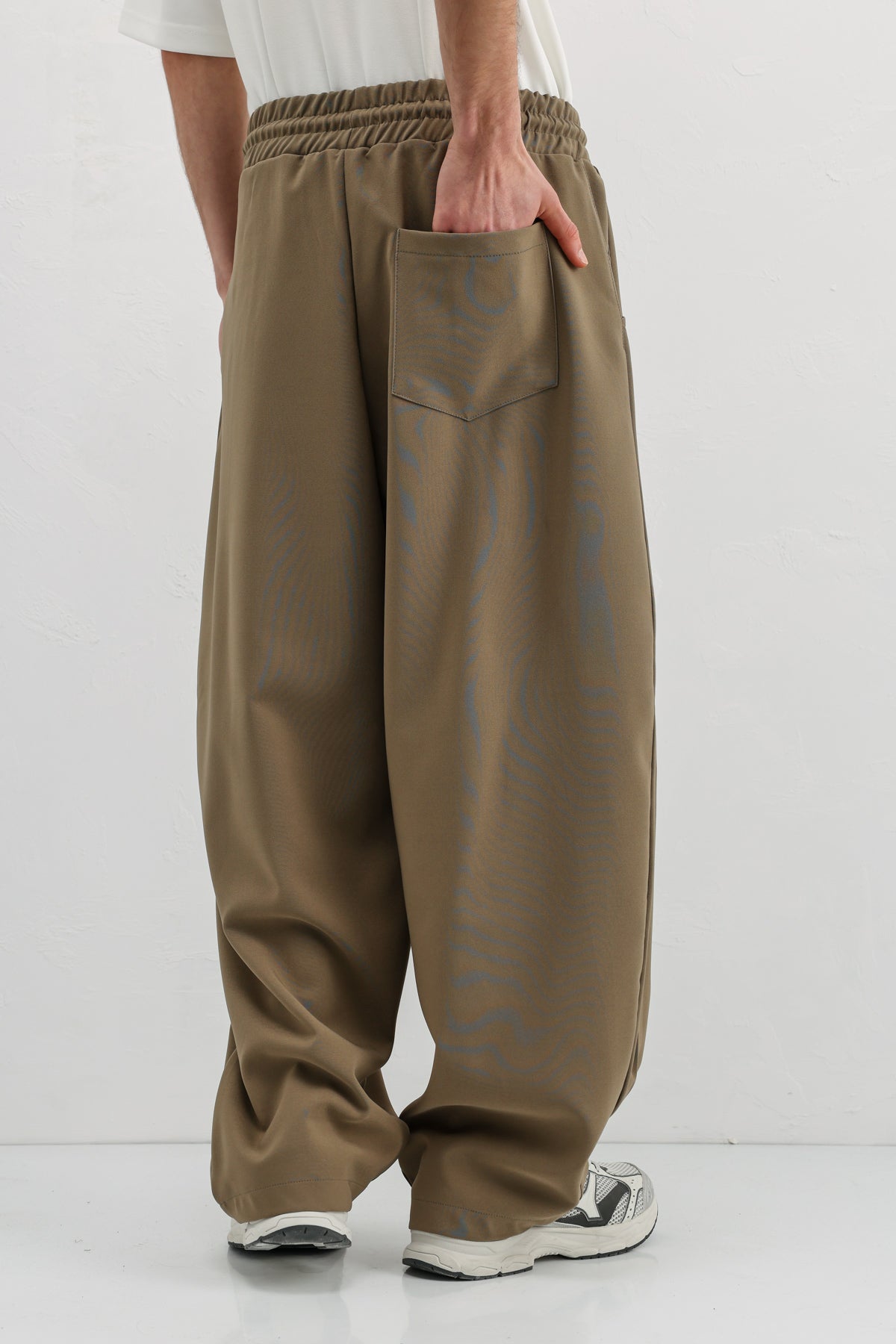 Balloon Fit Pantolon Haki