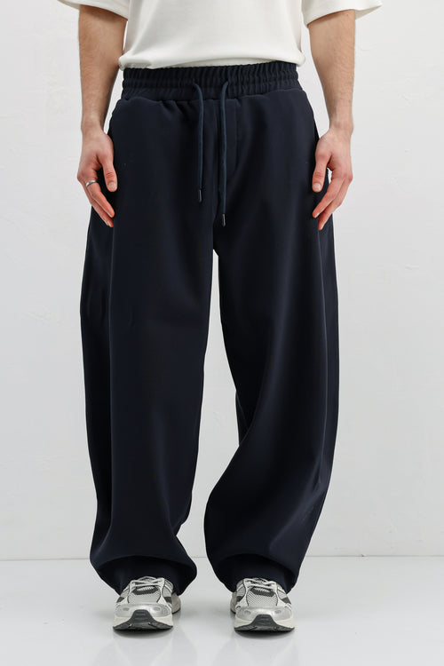 Balloon Fit Pantolon Lacivert