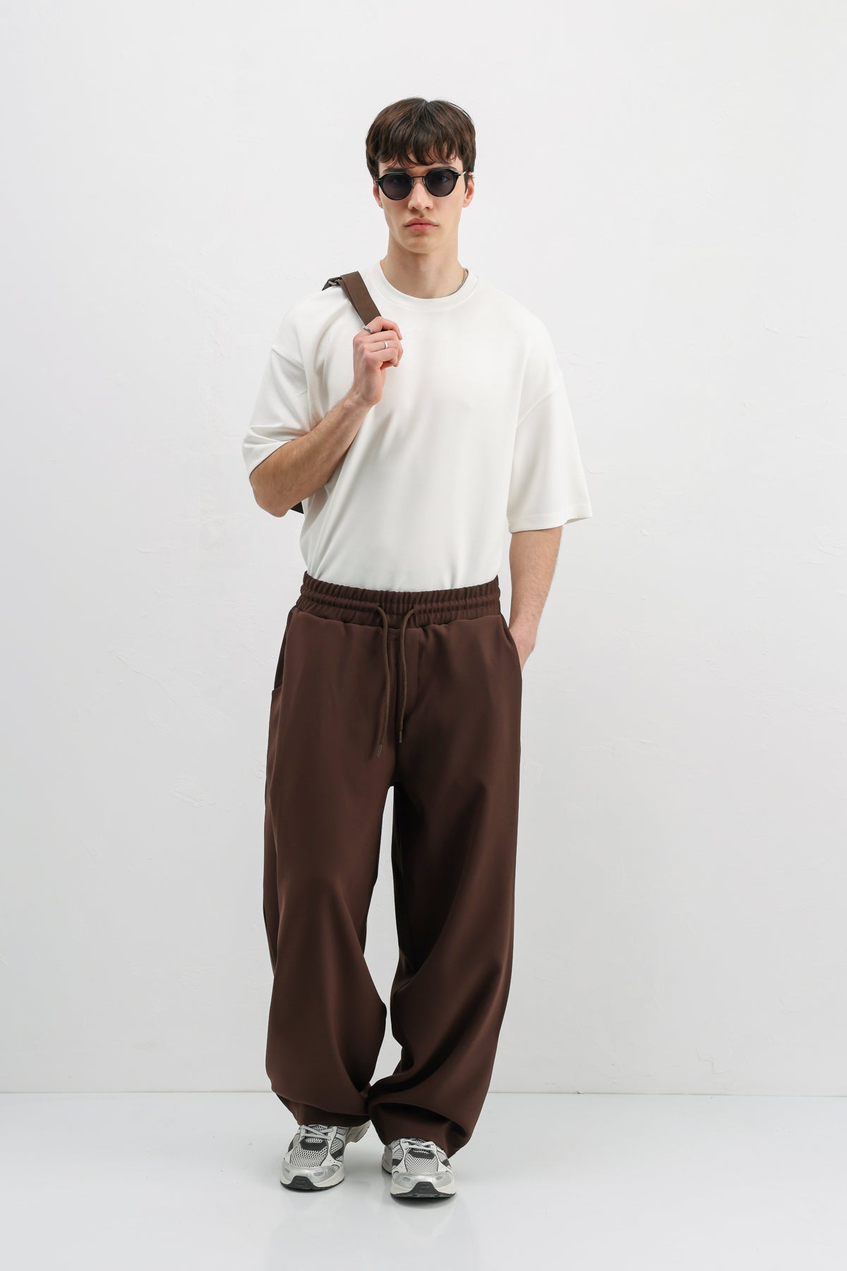 Balloon Fit Pantolon Kahve
