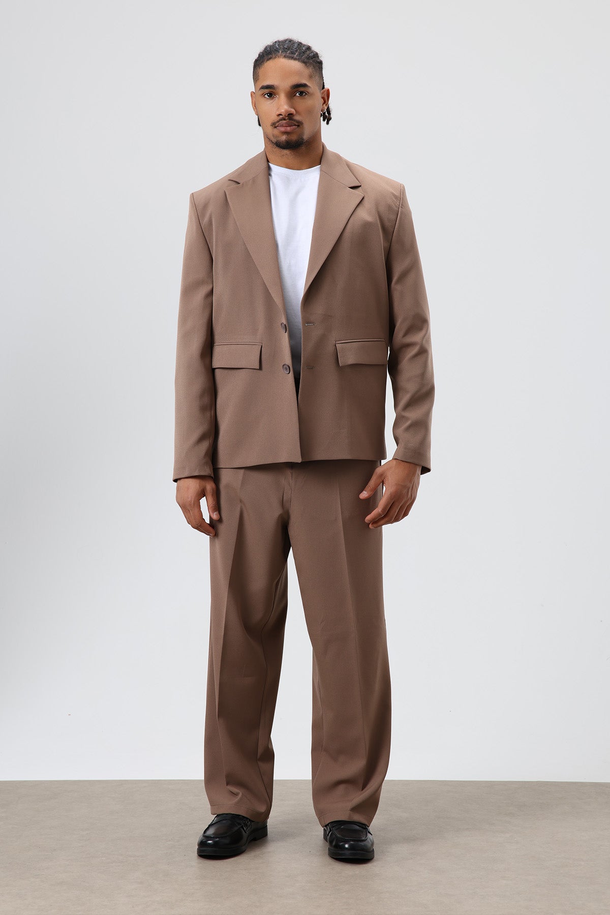 Oversize  Takım Elbise Kahve