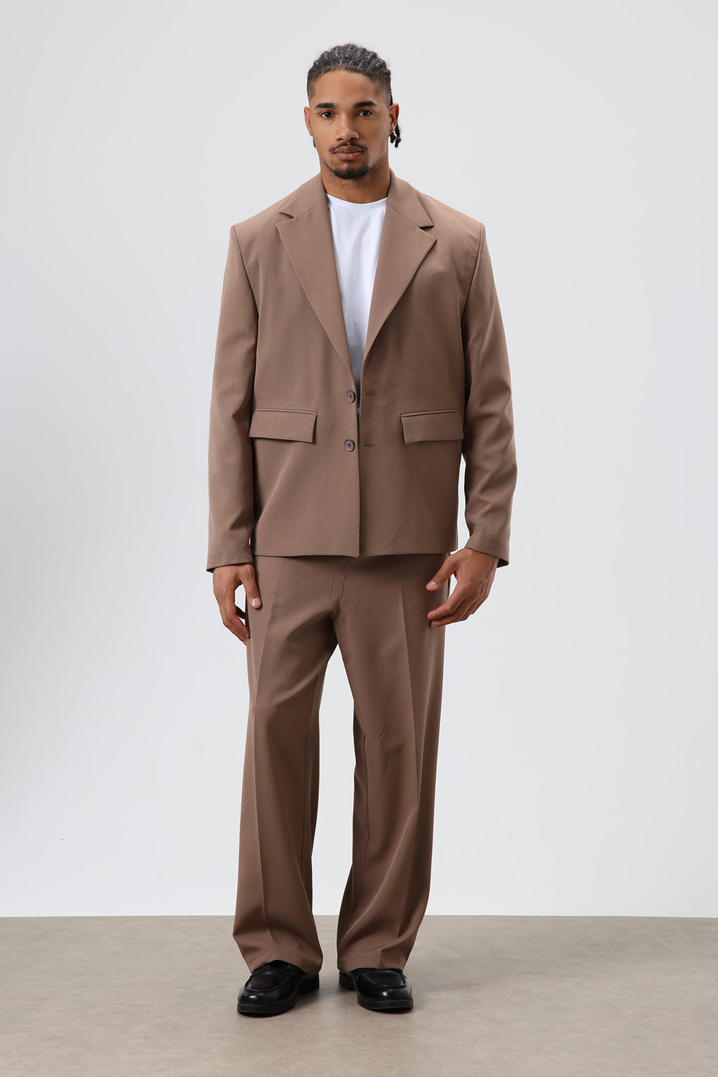 Oversize  Takım Elbise Kahve